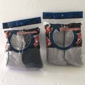 24/7 Sportswear 2x10 Pairs Men’s Crew Sock